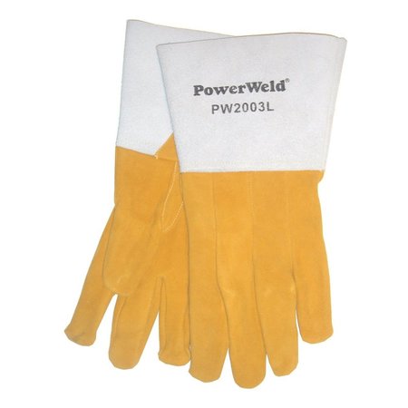 POWERWELD Deerskin TIG Welding Gloves, Large PW2003L